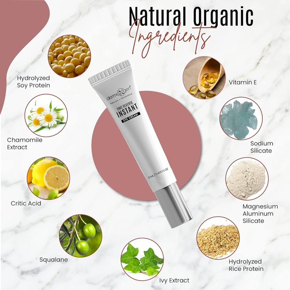 Dermaxgen Instant Eye Bag Cream, 12 mL Anti-Aging Under-Eye Cream to Help Reduce the Appearance of Puffiness, Dark Circles & Fine Lines