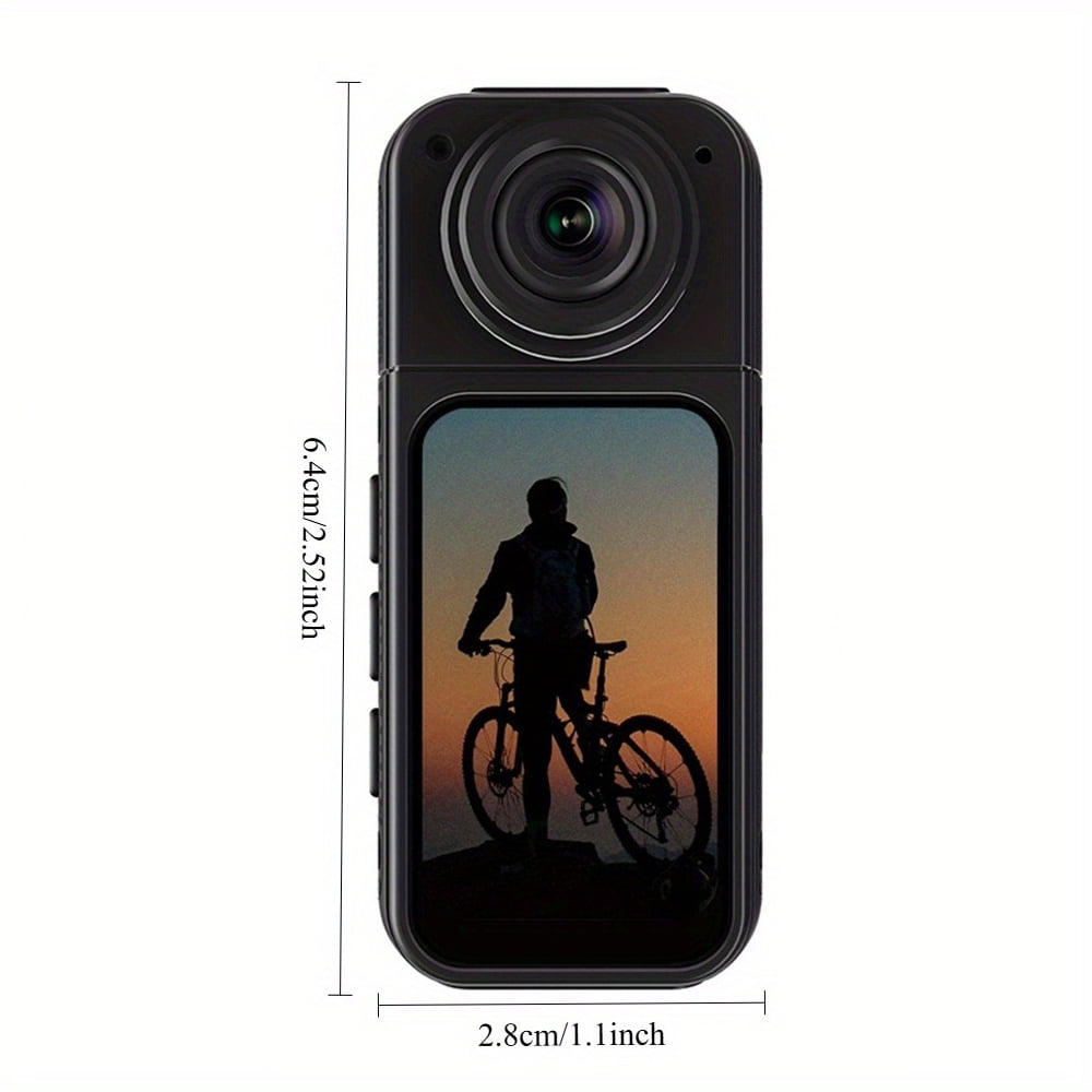 MARVUE Thumb Action Camera 2.7K HD 1.47”IPS Display with Magnetic Neck Strap