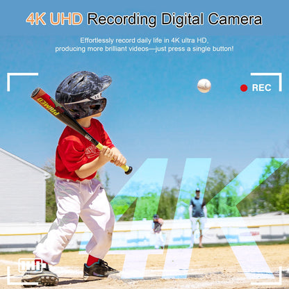 SEREE Digital Camera 4k 64MP with 32GB card 16X Zoom Autofocus Compact Camera with 32GB SD Card